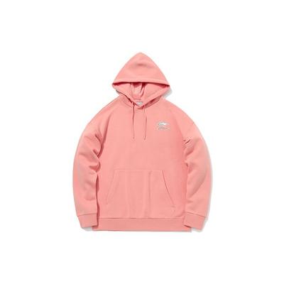 Li Ning Sports Fashion Serie Lockerer Pullover Hoodie Herren Hoodies Rosa AWDQB38-6