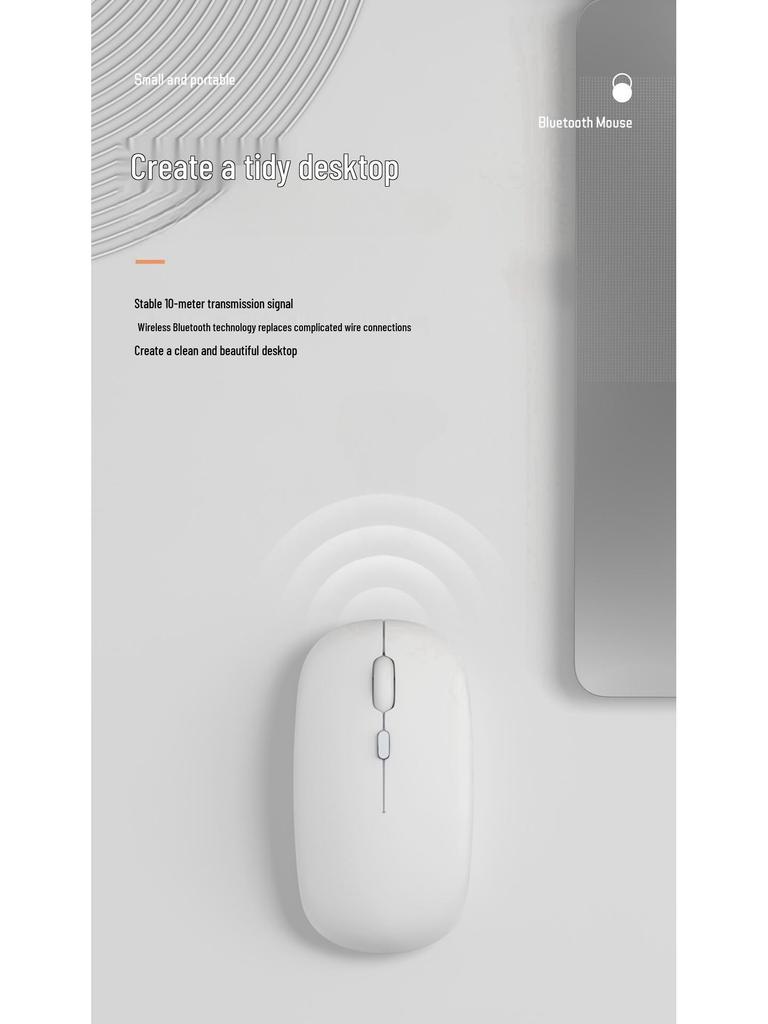 Universal Silent Bluetooth Wireless Mouse for iPad, Mobile Phones, Tablets, and Laptops