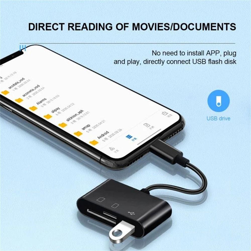 Data Transfer Cable Memory Card Reader USB Adapter Type C Card Reader USB Connector OTG Adapter
