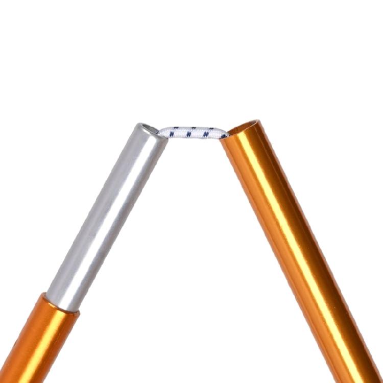 Light Camping Tent Frame Replacement Aluminum Poles 0.8cm Diameter For Outdoor Shelter Build Up