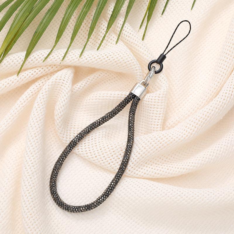 Cellphone Glitter Rhinestone Lanyard Women Girls Crystal Diamond Phone Wrist Straps Shinny Keychain Hanging Anti-lost Rope