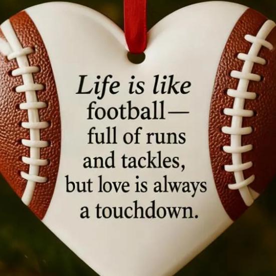 Heart-shaped Baseball Ornament Sporty Christmas Tree Hanging Pendant Birthday Valentine Day Decoration