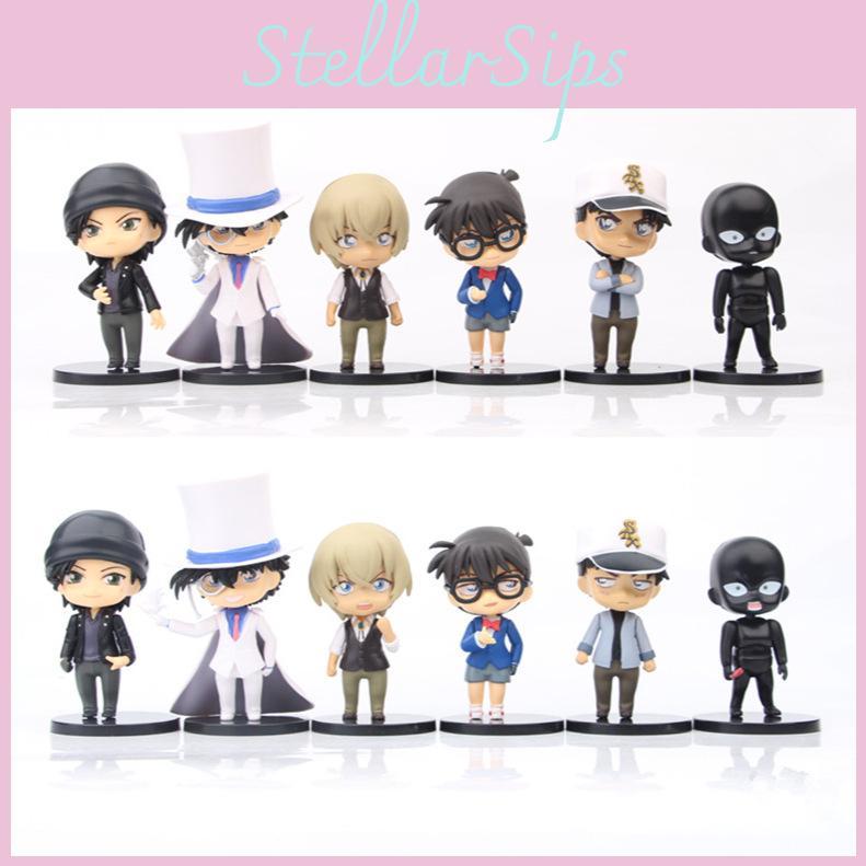 Detective Conan And Kid The Phantom Thief Pvc Models With Assembly For Car Ornament And Collectors Gift