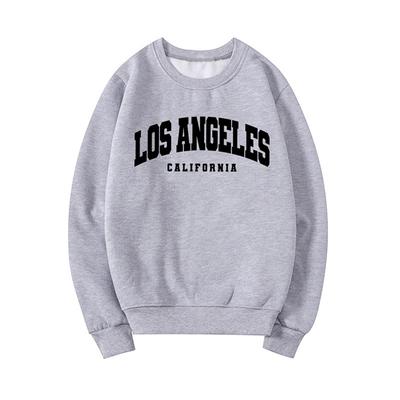 Los Angeles California Sweatshirt Vintage LA Crewneck Sweatshirts Unisex Graphic Hoodie Long Sleeve Casual Tops Pullovers Jumper