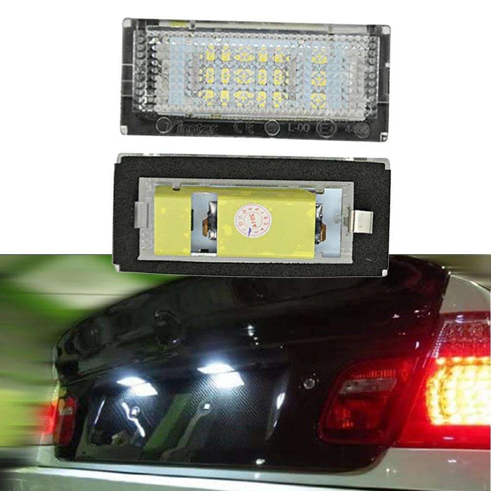 

12V Светодиодные лампы подсветки номерного знака Белые светодиоды CANBUS Автомобильные без ошибок Лампы подсветки номерного знака автомобиля Для BMW E46 4D 1998-2005