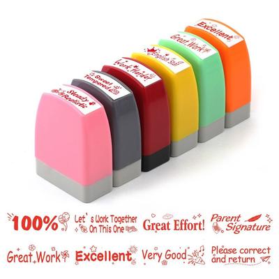 Scrapbooking Stamper Children Toy Stamps Encouragement Reward Seal Commentary Stamp Teaching Stamp
