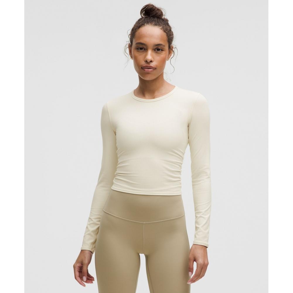 

Lululemon Рубашка с длинным рукавом All It Takes Back Twist Ribbed Light Ivory 8