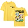 Atteggiamento Sicuro E Ribelle Determina La Direzione Maglietta Uomo Camicia Cotone Street T-shirt Larghe Estiva Traspirante Manica Corta