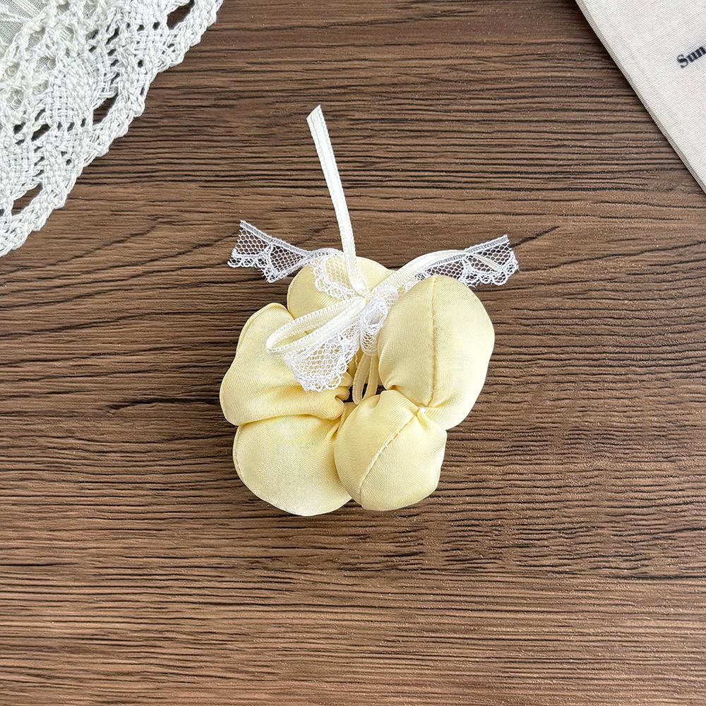 Korean Satin Lace Bow Hair Tie for Girls