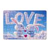 130ks/sada Pár Skládačka Králík Valentýn LÁSKA Zajíček logická hra Děti Dospělí Vzdělávací papírové puzzle Hračka Domácí dekorace