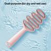 Kids Vented Hair Brush with Ergonomic Handle, Blow Fast Drying Scalp Massage Brush, Detangling Brush for Long Thick Curly Wet Hair