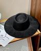 British Style Faux Wool Fedora Hat for Women - Autumn/Winter Hepburn Look with Small Face Effect and Dented Top