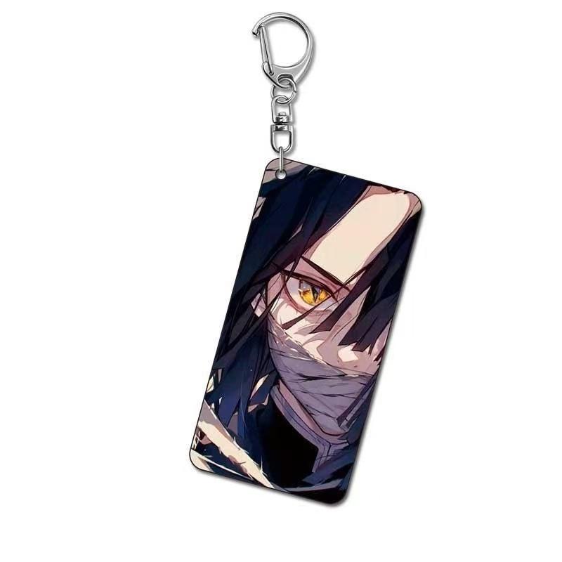 Colgante Llavero Anime Demon Slayer Kimetsu No Yaiba Kamado Tanjirou Doble Cara HD Colgante de Bolsa Regalo Para Fans Accesorios Cosplay Regalo de Joyería