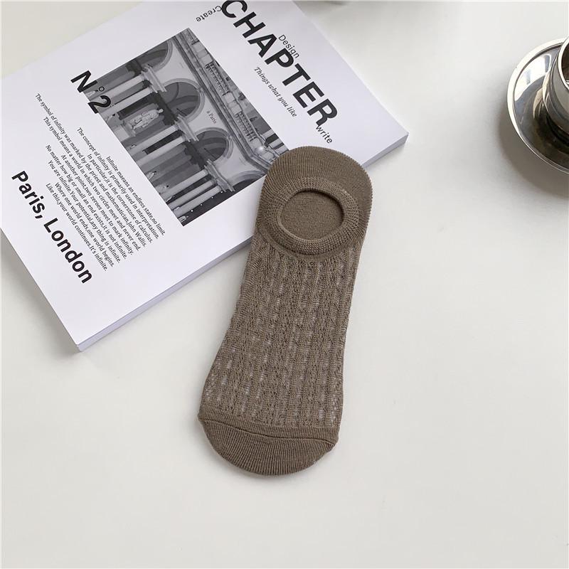 

Men s Summer Thin Invisible Mesh Low-Cut Boat Socks One Size