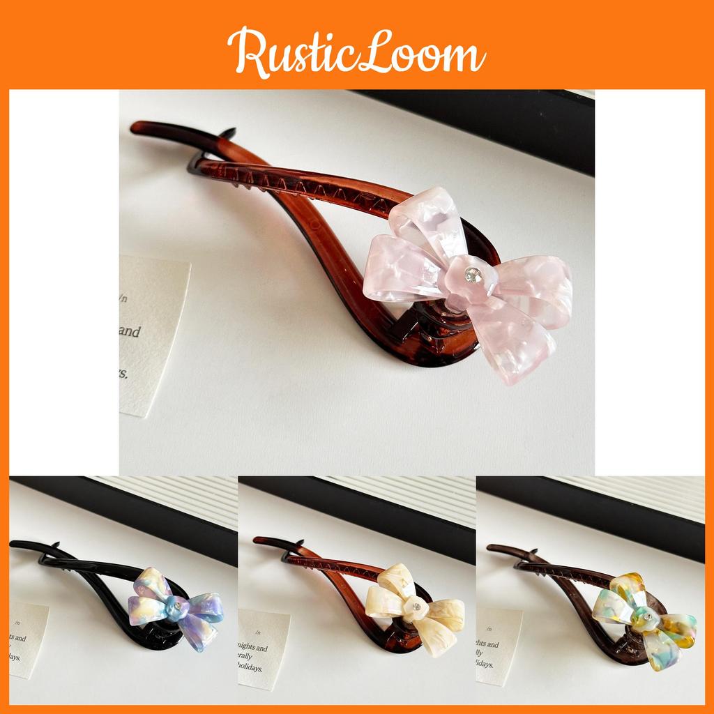 Stylish And Versatile Acetate Hair Clip With Bow Design For Everyday Use