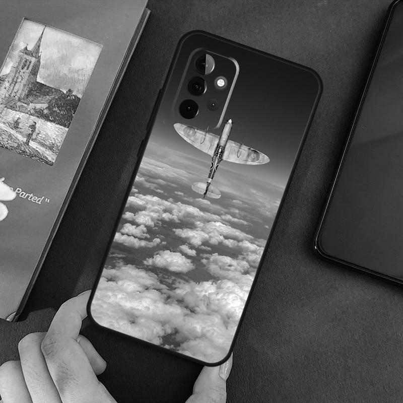 Airplane Aircraft Soft Cover For Samsung Galaxy A54 A53 A73 A13 A71 A51 A14 A52 A32 A12 A22 A52S Back Case