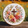 1set Cross-stitch Kit, DIY Embroidery Material Set, Includes Tools and Stitch Tutorial, Suitable for Beginners, Embroidery Fabric Material Set