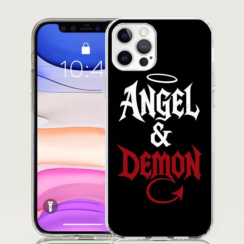 Angel Wings Devil Bad Phone Case For iPhone 17 Air 16 15 Plus 11 14 Pro Max 13 Mini 12 7 8 + SE Pattern Art Customized Cover 17