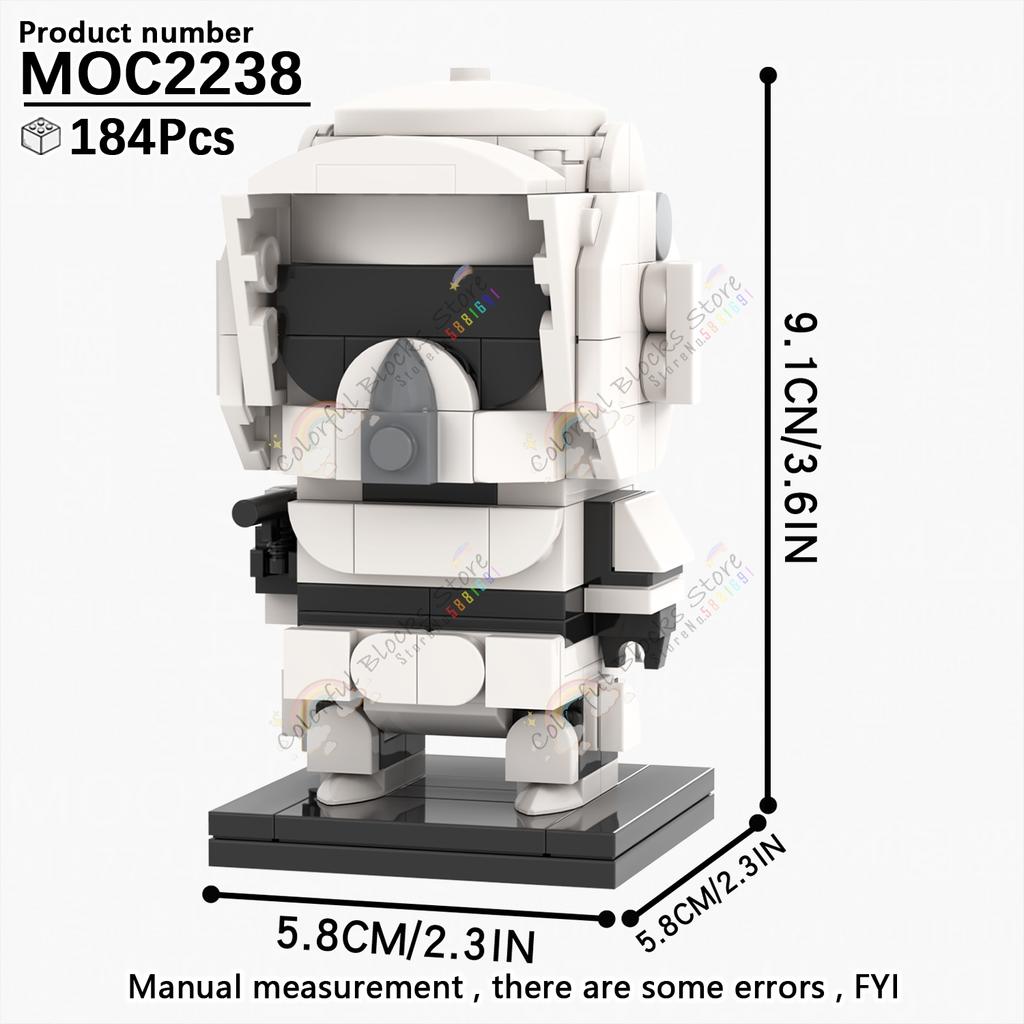 Sci-Fi Movie Series Character Building Blocks Creative Interstellar Soldier Action Figure Model DIY Assembly Brick Toys For Kids