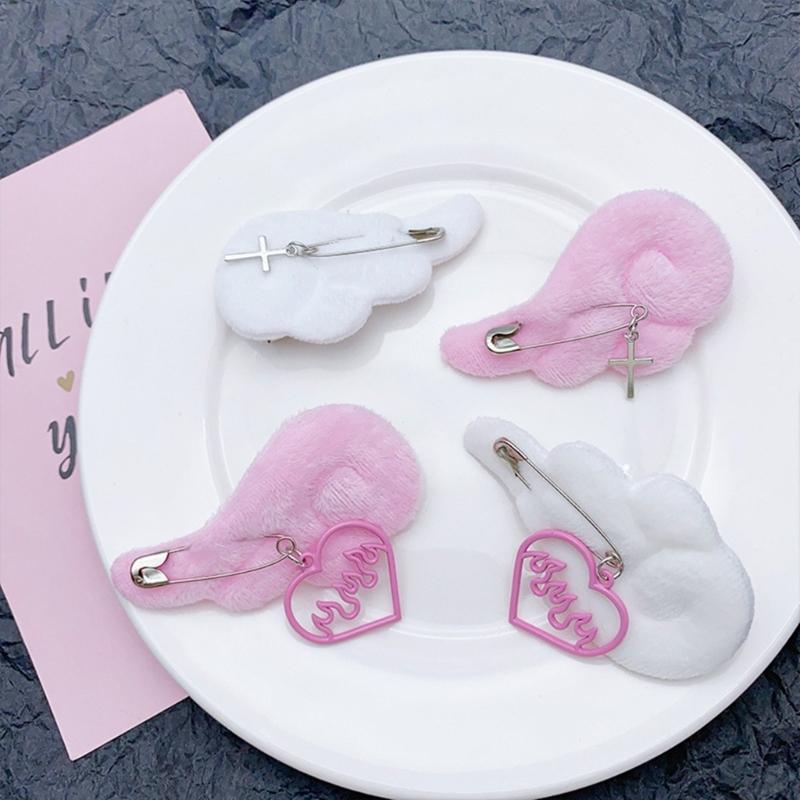 Sweet Style Hair Accessory with Angel Wing Shape Trendy Fashion Hair Clip Charm Adorable and Delicate Hair Accessories