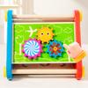 Children's Wooden Multi-functional Triangle Toy Box Cognitive Educational Toys