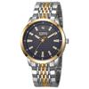 Business Style Men's New Round Large Dial Steel Strap Quartz Watch High-end Atmosphere Birthday Gift.