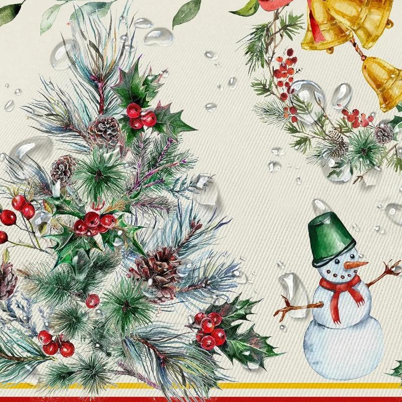 Pom de Crăciun Elan Pin Ac Fețe de masă dreptunghiulare Decor de petrecere de iarnă de Crăciun Decor de masă Bucătărie de vacanță Decor de Crăciun 2025