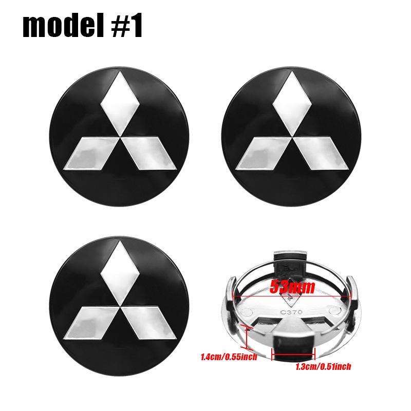 4 Stück 60mm Auto Radnabenkappen Abdeckung Für Mitsubishi Ralliart Lancer 10 Asx Outlander Asx Pajero Sport L200 Auto Zubehör