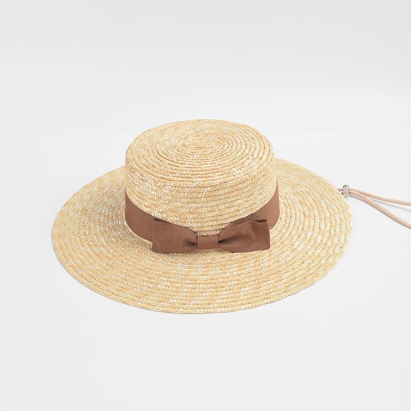 Luxury Women Men Brim Boater Hat Gatsby Straw Hat Designer Bow Chin Strap Beach Sun Hat Church Summer Fedoras UV Protection Hats