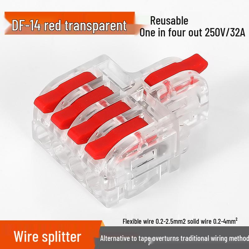 Mini Docking Model: 1 Input to 2/3/4/5 Outputs, Color Handle DF-12/13/14/15 for Home Use