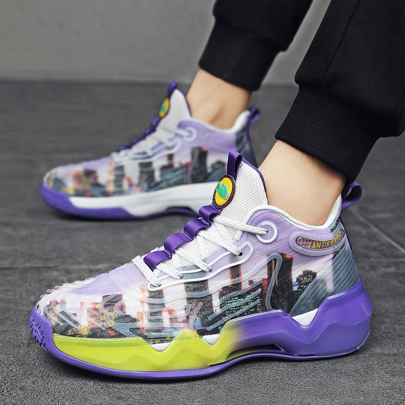 Nieuwe Aankomsten Basketbalschoenen Heren Ademend Buitensportschoenen Gymtraining Atletische Designer Sneaker Dames Tenis Masculino