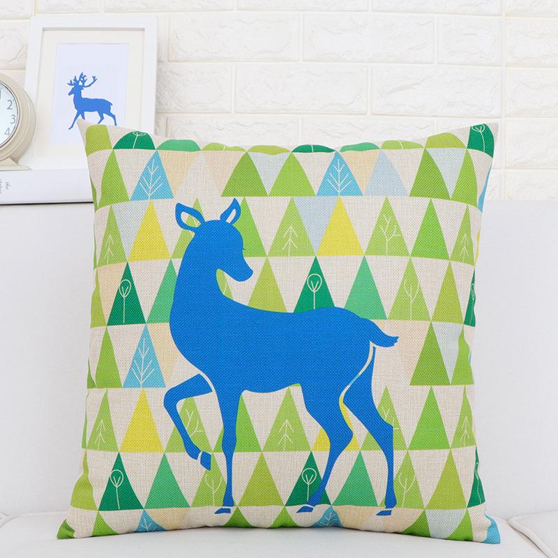 Pillow Cushion Office Waist Pillow Car Sofa Living Room Seat Lumbar Cushion Nordic Style Cotton Linen Square Pillow