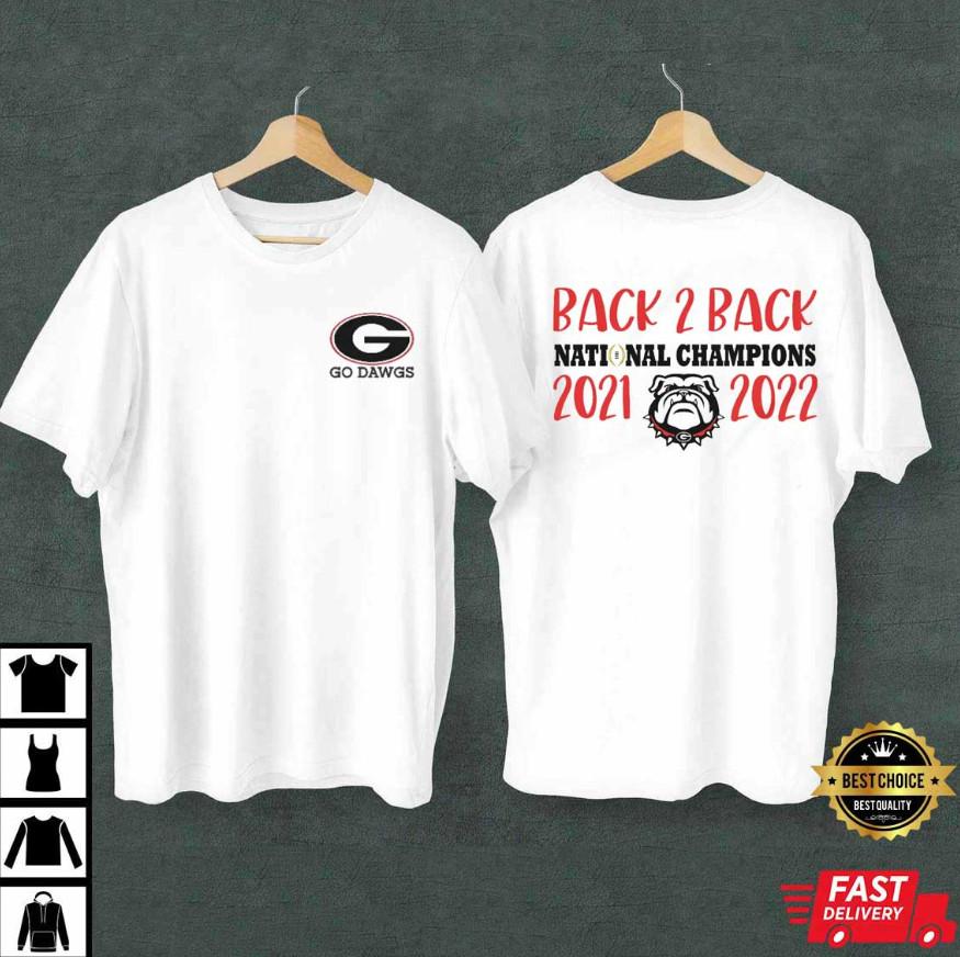 Футболка Georgia Bulldogs Go Dawgs Back 2 Back XXXXL