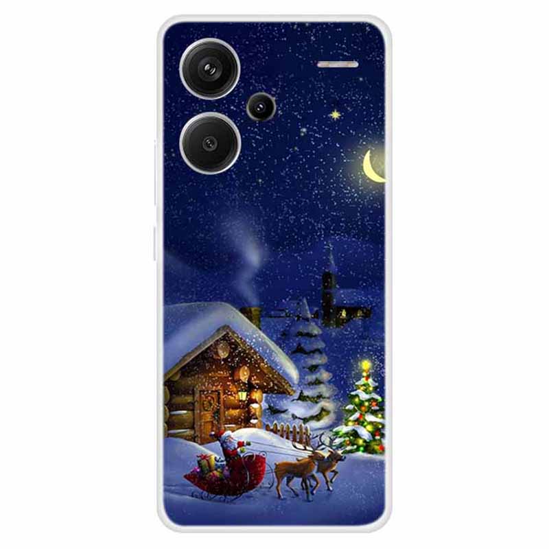 

For Xiaomi Redmi Note 13 Pro+ 5G Case Soft TPU Phone Cover Merry Christmas H
