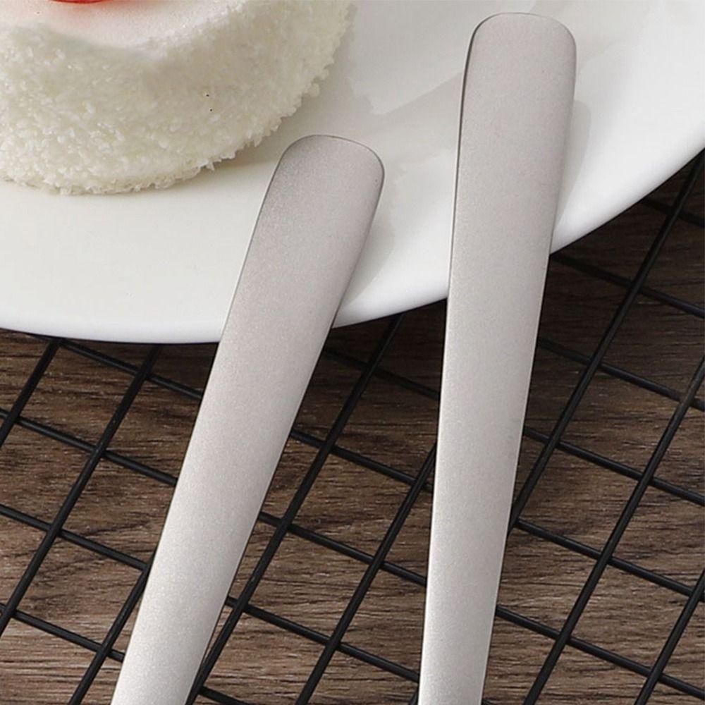 Long Handle Titanium Spoon Environmental Light Titanium Cookware Outdoor Camping Fork  Outdoor Tool