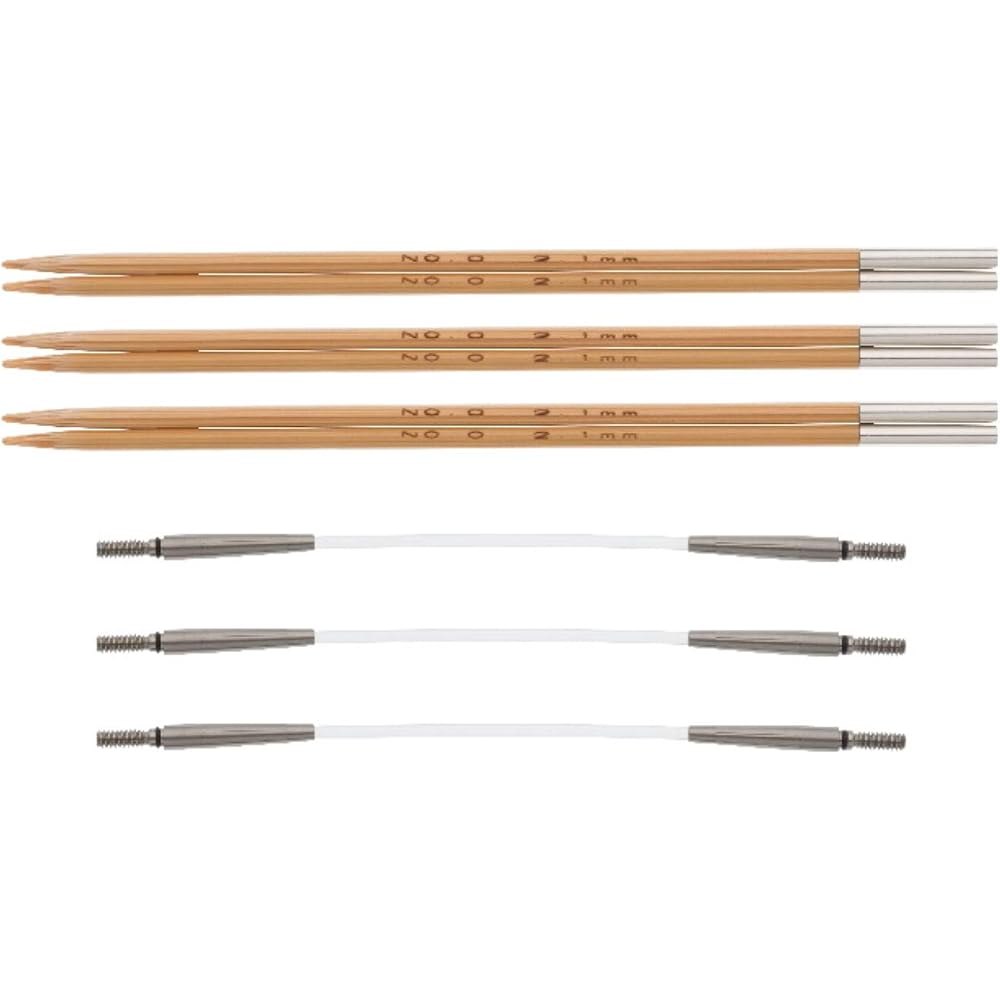 Tulip (Tulip) Carrier-S Switchable Bamboo Needle Set, Small Size 0 (TCS-14)