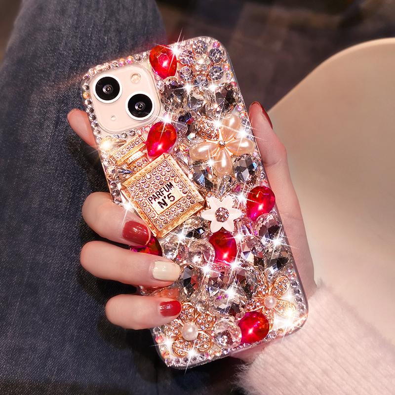 

Модный чехол с кристаллами и бриллиантами для Iphone 15 14 Pro 13 12 11 Pro XS Max XR X/Samsung S23 S20 S22 A12 A22 A32 A52 A72 A13 A33 A53 A14 A24 A34 A54 A51 iphoen 14 красный