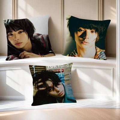 Actor NNijiro Murakami Cushion Cover Inches Farmhouse Decor Home Throw Pillow Covers for Couch Decorations