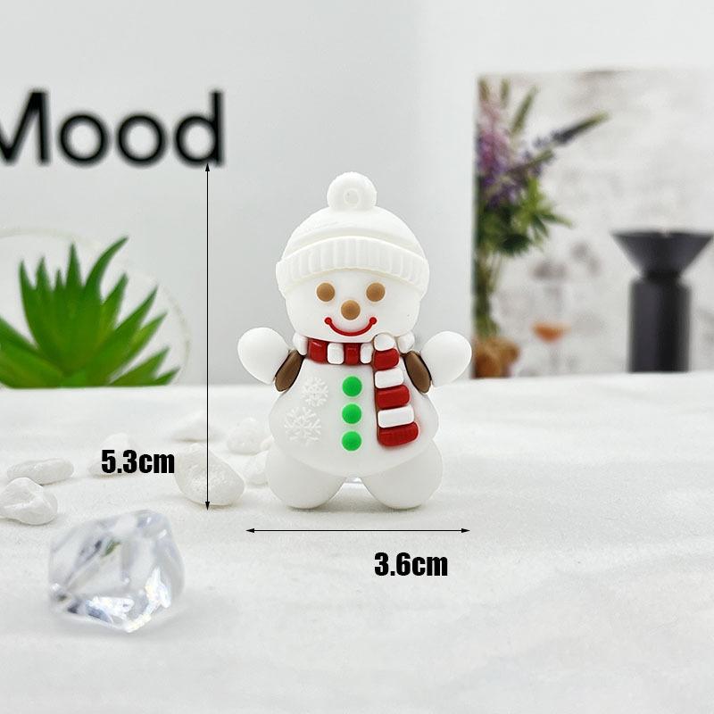 

Christmas Resin Keychain Set - Festive Santa Tree Charms with Metal Hooks for Gifts Bags & Home Decor