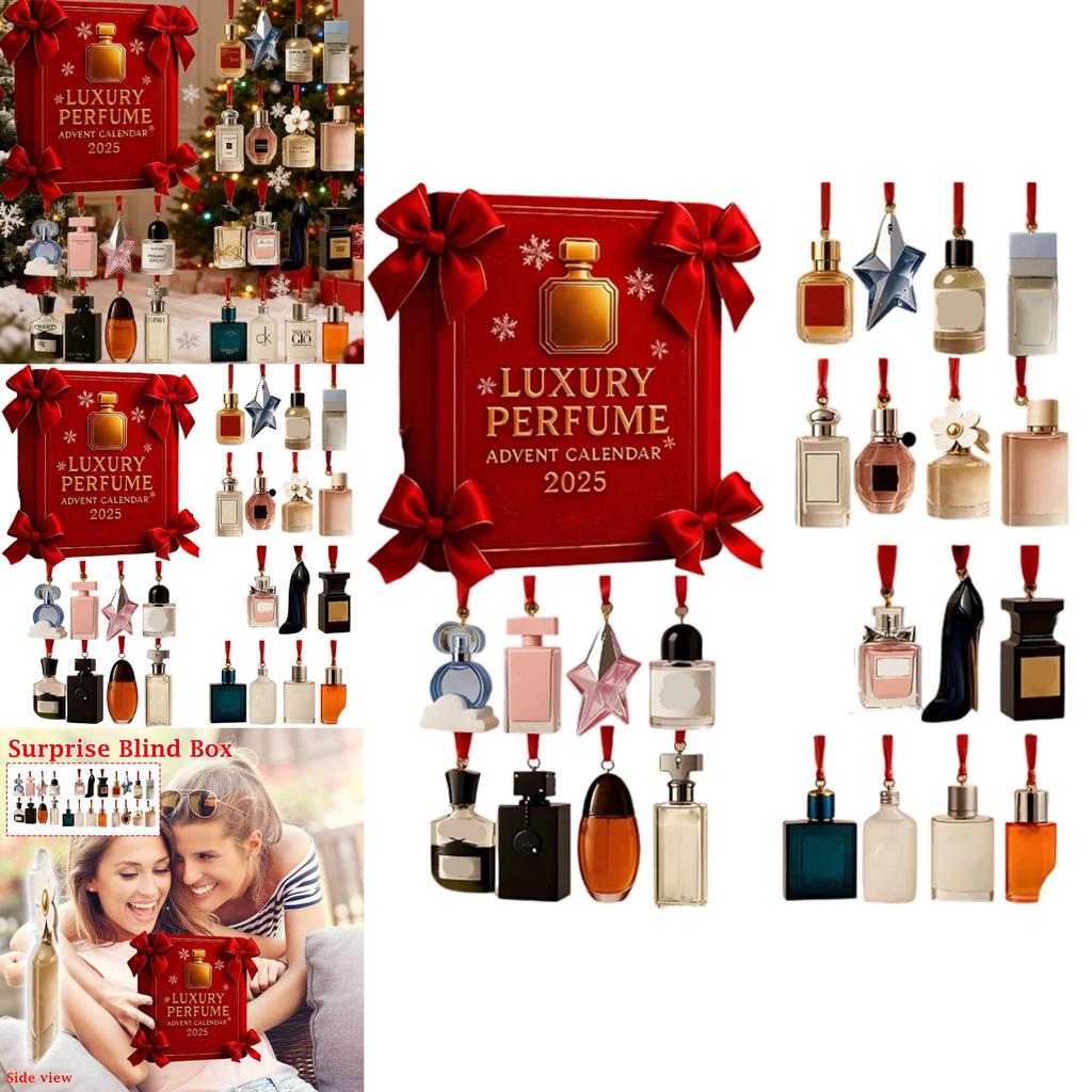 Perfume Christmas Advent Calendar With Acrylic Hangings For Holiday Gifts And Celebrations