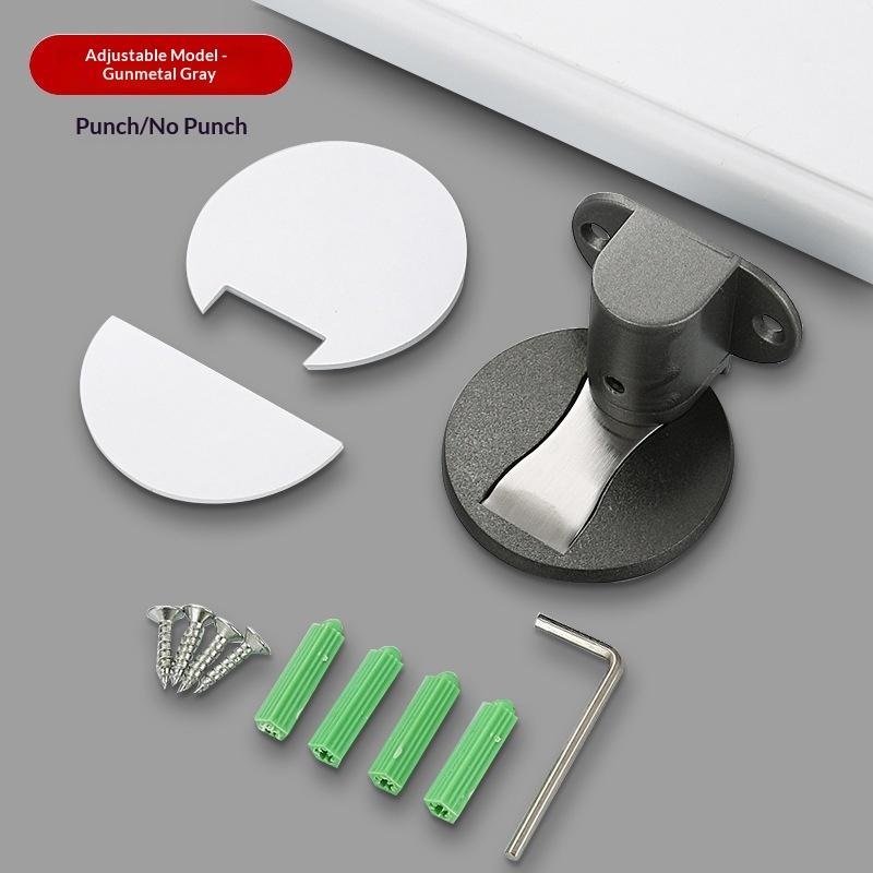Adjustable Punch-free Magnetic Door Stopper Windproof Door Holder Safety Anti-collision for Kids Room Home Use
