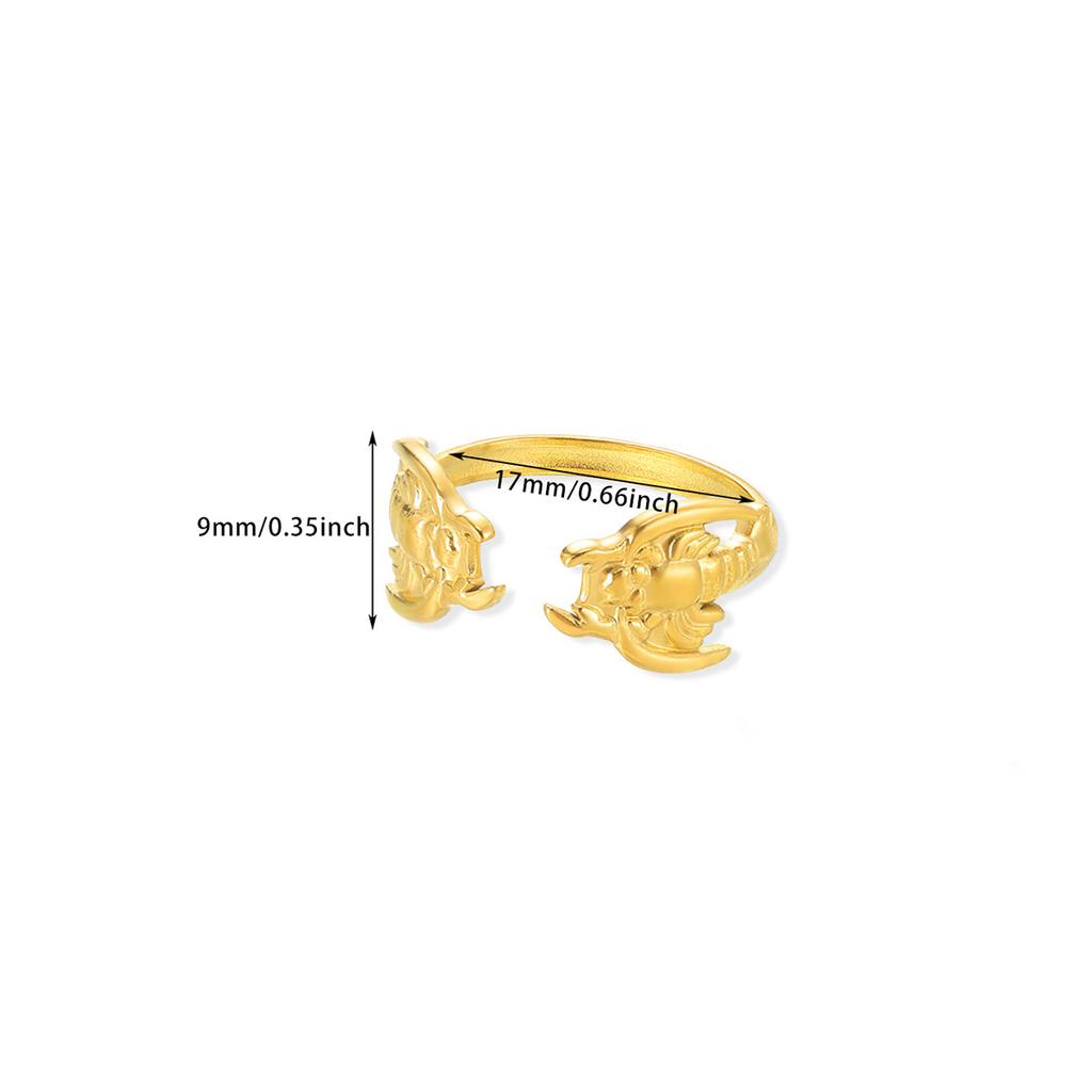 Gold Color Anillos For Women Sun Flower Stainless Steel Open Rings Dailywear Palm Geometric Irregular Jewelry Fashion Punk Gift