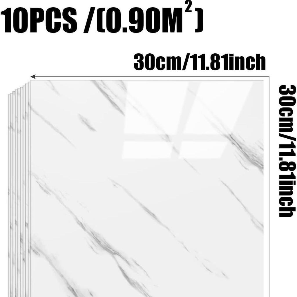 Fliesenimitat 3D Wandaufkleber: Selbstklebende Aluminium-Kunststoff-Paneele für Badezimmer- und Küchenrenovierung.