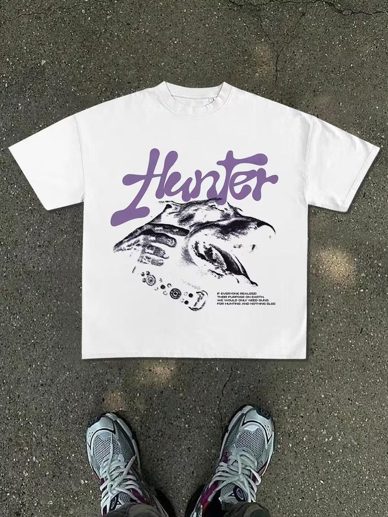 2026 New Summer Unisex Loosefitting Crew Neck Tshirt with Dropped Shoulders Casual Trendy and Fashionable Street Style