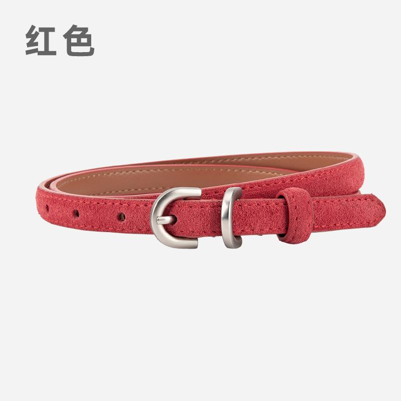 New Punk Casual Suede Belt Ladies Decoration Fashion Versatile Belt