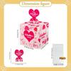 1set Mixed Valentine's Day Love Heart Wristband and Valentine's Day Cash Pull Gift Box Money Pulling Surprise Box