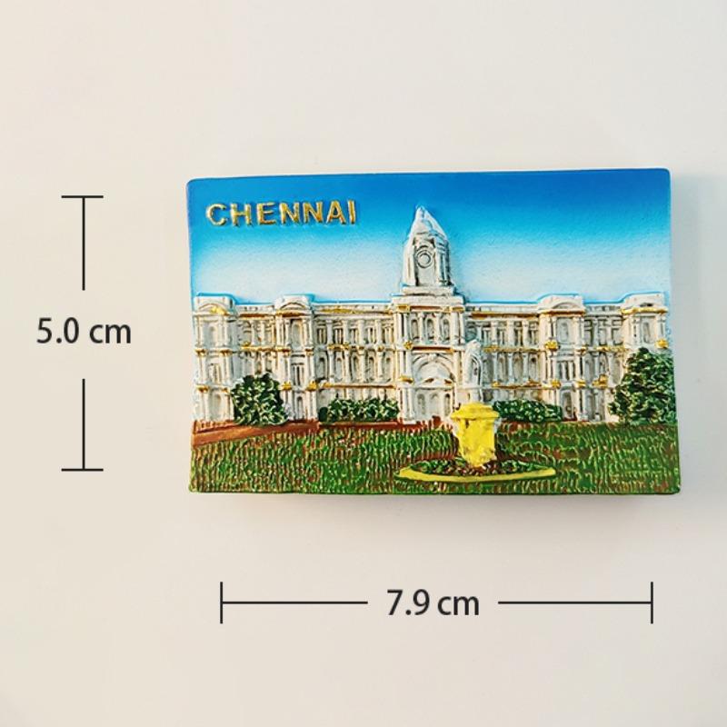 

India Souvenirs Chennai Fridge Magnets Rajasthan Jaipur New Delhi Jama Masjid Bihar Buddha -gaya Kushinagar Fridge Stickers