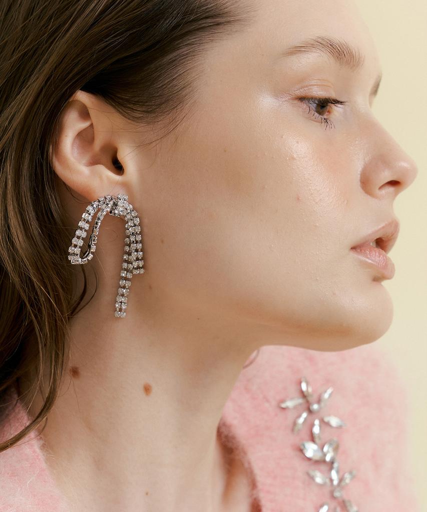 Matias Tie Earring (Silver)