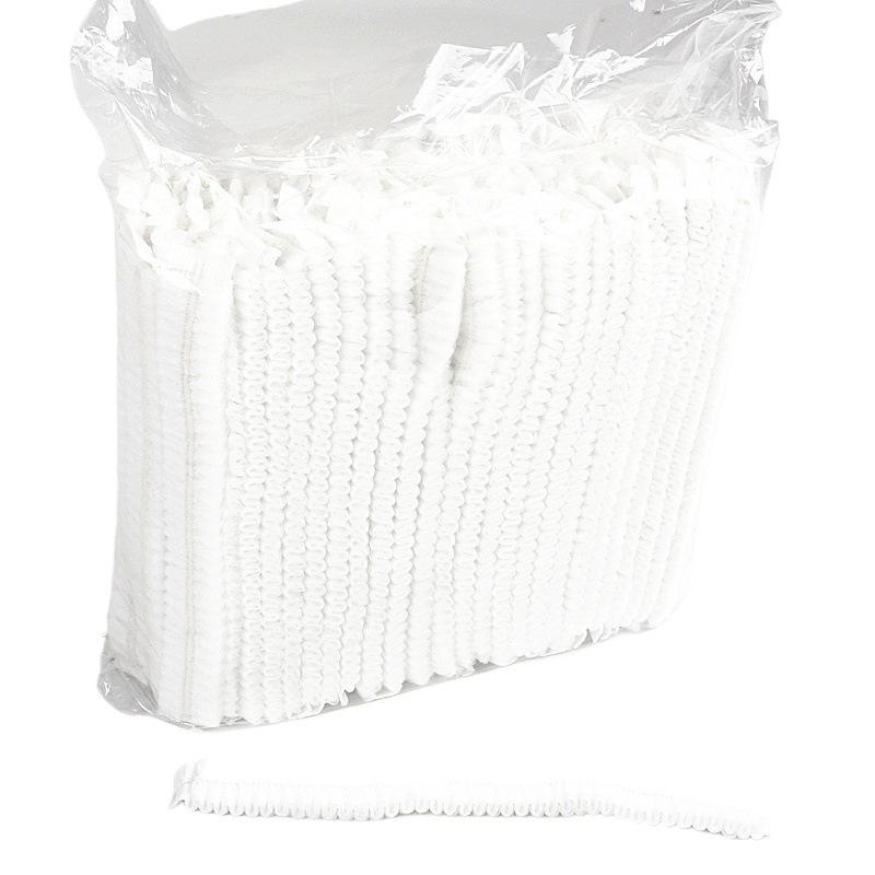 2000-Pack Disposable Non-Woven Head Covers - Dustproof Strip Caps for Food Workshops & Labor Protection