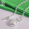 Classic Zircon 925 Sterling Silver Heart Key Pendant Necklace For Women Birthday Wedding Party Gifts Accessories Noble Jewelry
